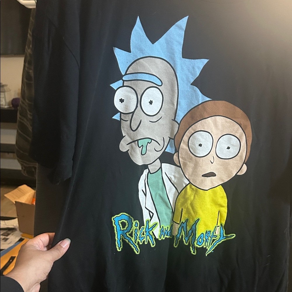 Ripple Junction Black Rick and Morty Tee